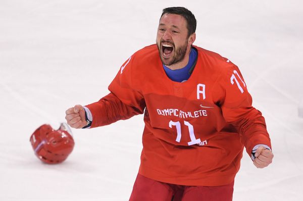 Ilya Kovalchuk (Russia) after the end of the final game between Russia and Germany in the men's ice hockey tournament at the 2018 Winter Olympics Ilya Kovalchuk (Russia) after the end of the final game between Russia and Germany in the men's ice hockey tournament at the 2018 Winter Olympics - Sputnik International