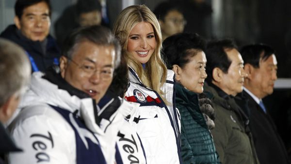 Pyeongchang 2018 Winter Olympics - Closing ceremony - Pyeongchang Olympic Stadium - Pyeongchang, South Korea - February 25, 2018 - U.S. President Donald Trump's daughter and senior White House adviser, Ivanka Trump during the closing ceremony - Sputnik International