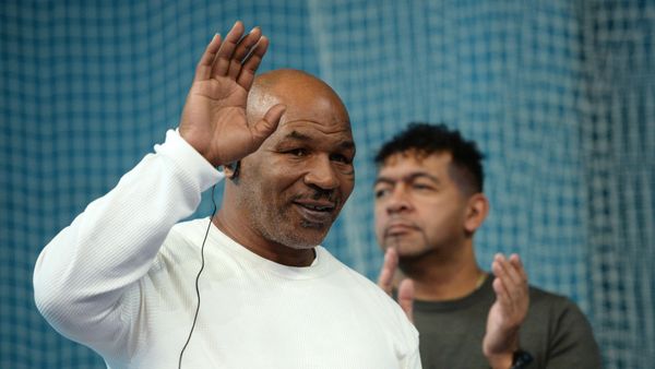 Boxer Mike Tyson during an open boxing master class at the DIVS palace of team sports, Ekaterinburg - Sputnik International