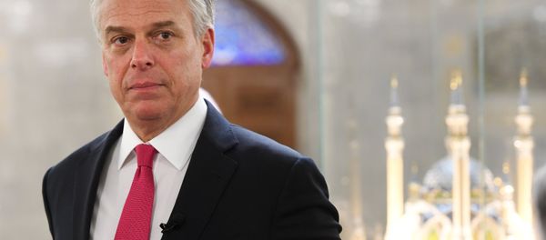 US Ambassador to Russia Jon Huntsman is in the Qol Sharif Mosque during a tour of the Kazan Kremlin US Ambassador to Russia Jon Huntsman is in the Qol Sharif Mosque during a tour of the Kazan Kremlin - Sputnik International