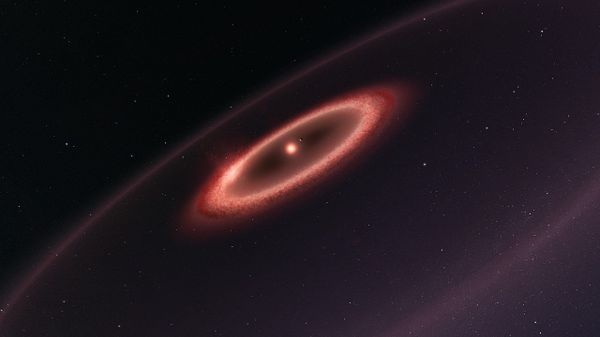  This artist’s impression shows how the newly discovered belts of dust around the closest star to the Solar System, Proxima Centauri, may look - Sputnik International
