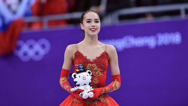 Olympic Athlete from Russia Alina Zagitova after performing her free skating program during the women's figure skating competition at the XXIII Olympic Winter Games. - Sputnik International