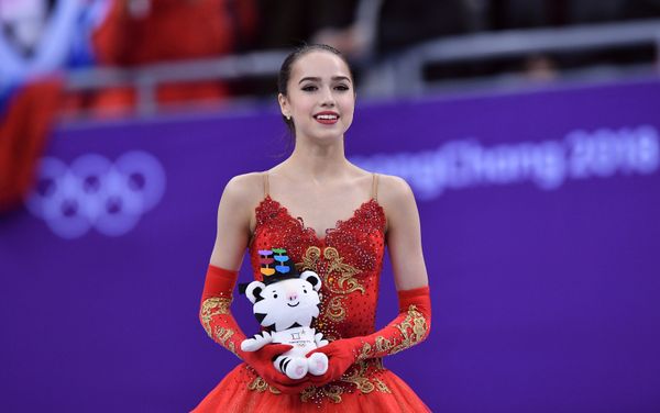 Olympic Athlete from Russia Alina Zagitova after performing her free skating program during the women's figure skating competition at the XXIII Olympic Winter Games. Olympic Athlete from Russia Alina Zagitova after performing her free skating program during the women's figure skating competition at the XXIII Olympic Winter Games. - Sputnik International