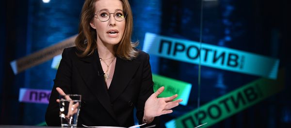 Ksenia Sobchak, a 2018 presidential hopeful, takes part in an expert discussion on media business development prospects in Russia. Ksenia Sobchak, a 2018 presidential hopeful, takes part in an expert discussion on media business development prospects in Russia. - Sputnik International