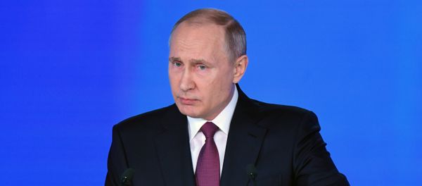 Russian President Vladimir Putin delivers his annual Presidential Address to the Federal Assembly at the Manezh Central Exhibition Hall Russian President Vladimir Putin delivers his annual Presidential Address to the Federal Assembly at the Manezh Central Exhibition Hall - Sputnik International