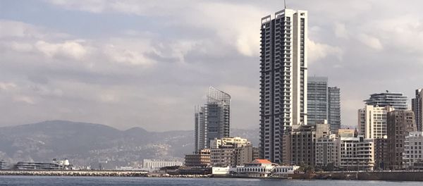 A view of the waterfront from the Mediterranean Sea, Beirut A view of the waterfront from the Mediterranean Sea, Beirut - Sputnik International