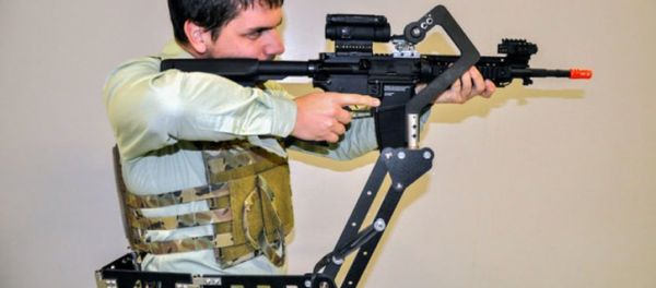 The Third Arm, a prototype mechanical limb designed to carry weapons and armor, courtesy of the US Army Research Lab. The Third Arm, a prototype mechanical limb designed to carry weapons and armor, courtesy of the US Army Research Lab. - Sputnik International