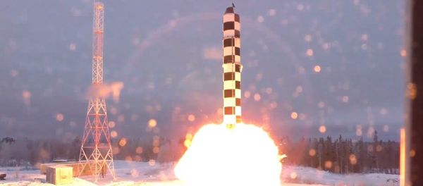 ICBM Sarmat test launch. File photo - Sputnik International