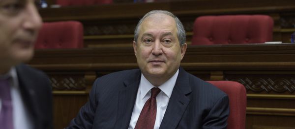 Presidential candidate Armen Sarkisian addresses the National Assembly in Yerevan on March 01, 2018 Presidential candidate Armen Sarkisian addresses the National Assembly in Yerevan on March 01, 2018 - Sputnik International