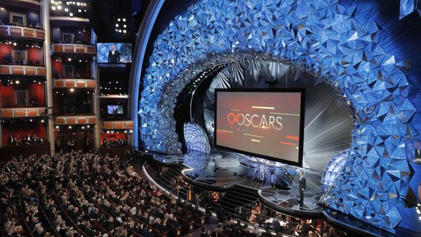 90th Academy Awards - Oscars Show – Hollywood, California, U.S., 04/03/2018 – General view of the stage as host Jimmy Kimmel presides over the show 90th Academy Awards - Oscars Show – Hollywood, California, U.S., 04/03/2018 – General view of the stage as host Jimmy Kimmel presides over the show - Sputnik International