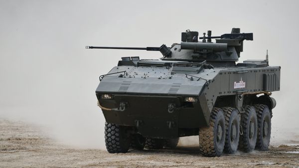 The K-17 'Bumerang' infantry fighting vehicle is seen here during a show of modern and prospective weaponry at the Army 2017 International Military-Technical Forum, Moscow Region - Sputnik International
