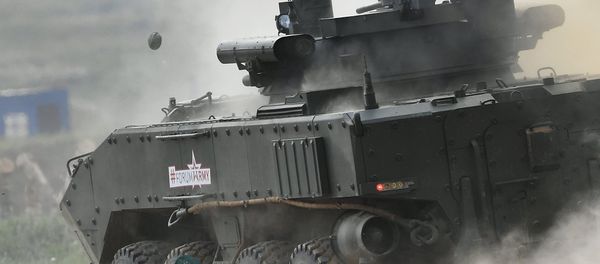 The K-17 'Bumerang' infantry fighting vehicle is seen here during a show of modern and prospective weaponry at the Army 2017 International Military-Technical Forum, Moscow Region The K-17 'Bumerang' infantry fighting vehicle is seen here during a show of modern and prospective weaponry at the Army 2017 International Military-Technical Forum, Moscow Region - Sputnik International