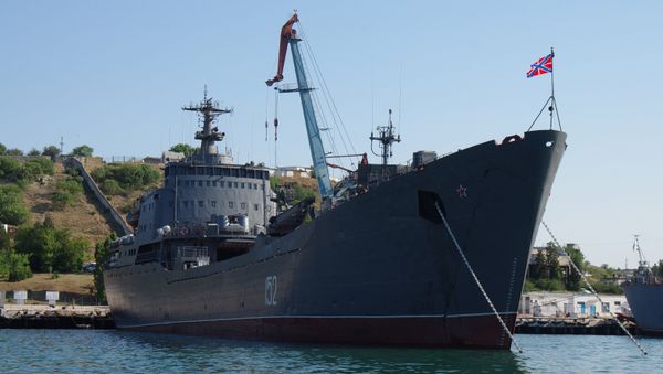 The Black Sea Fleet's landing craft Nikolai Filchenkov in Sevastopol - Sputnik International