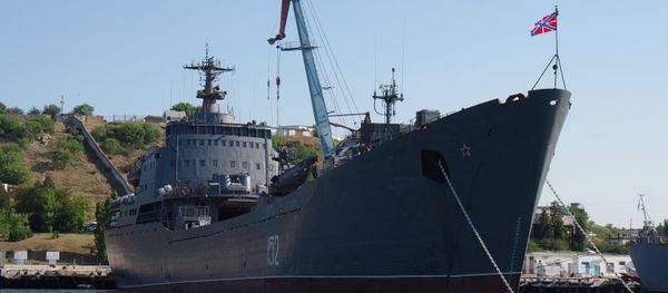 The Black Sea Fleet's landing craft Nikolai Filchenkov in Sevastopol - Sputnik International