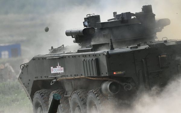 The K-17 'Bumerang' infantry fighting vehicle is seen here during a show of modern and prospective weaponry at the Army 2017 International Military-Technical Forum, Moscow Region. The K-17 'Bumerang' infantry fighting vehicle is seen here during a show of modern and prospective weaponry at the Army 2017 International Military-Technical Forum, Moscow Region. - Sputnik International