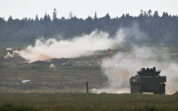 The K-17 'Bumerang' infantry fighting vehicle is seen here during a show of modern and prospective weaponry at the Army 2017 International Military-Technical Forum, Moscow Region. The K-17 'Bumerang' infantry fighting vehicle is seen here during a show of modern and prospective weaponry at the Army 2017 International Military-Technical Forum, Moscow Region. - Sputnik International