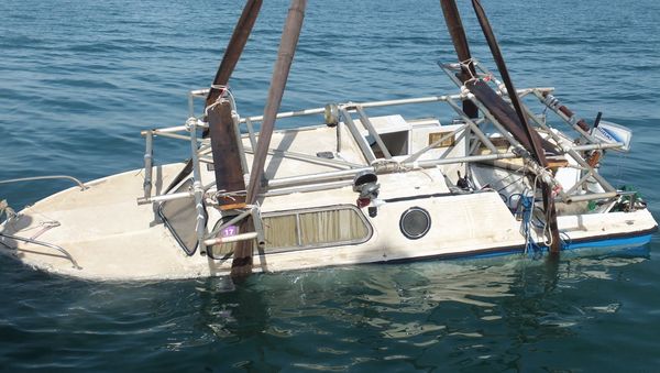 The James 2 - which was later salvaged - sank after four Romanian anglers went on a night fishing trip - Sputnik International