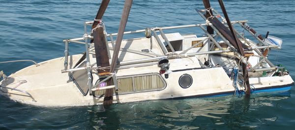 The James 2 - which was later salvaged - sank after four Romanian anglers went on a night fishing trip The James 2 - which was later salvaged - sank after four Romanian anglers went on a night fishing trip - Sputnik International
