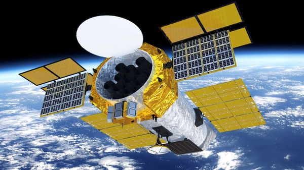 A mock-up of the Chinese Academy of Sciences' enhanced X-ray Timing and Polarimetry (eXTP) satellite, set for launch in 2025. - Sputnik International