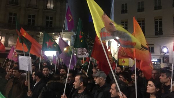 Pro-Kurdish demonstration in Paris - Sputnik International