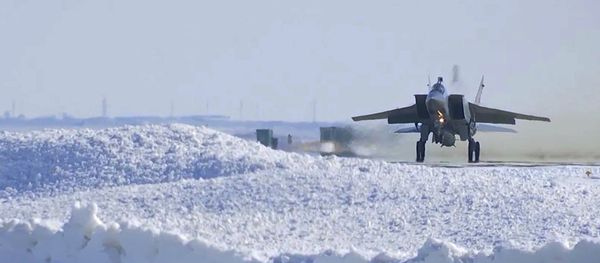 The Russian Aerospace Forces conducts test launch of a Kinzhal hypersonic aviation and missile system The Russian Aerospace Forces conducts test launch of a Kinzhal hypersonic aviation and missile system - Sputnik International