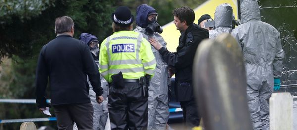 Members of the emergency services in protective suits work at the site of the grave of Luidmila Skripal, wife of former Russian inteligence officer Sergei Skripal, at London Road Cemetery in Salisbury, Britain, March 10, 2018 Members of the emergency services in protective suits work at the site of the grave of Luidmila Skripal, wife of former Russian inteligence officer Sergei Skripal, at London Road Cemetery in Salisbury, Britain, March 10, 2018 - Sputnik International