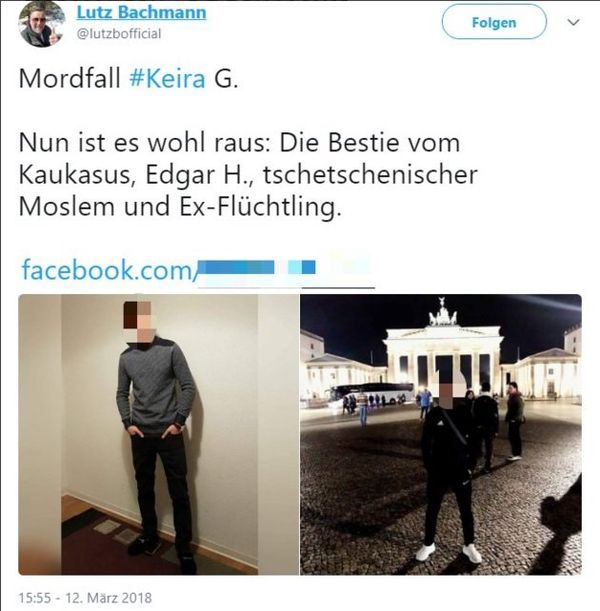 Lutz Bachmann's twitter screenshot  - Sputnik International