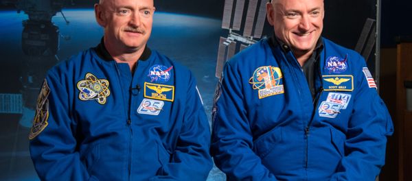 Identical twin astronauts, Scott and Mark Kelly, are subjects of NASA’s Twins Study. Scott (right) spent a year in space while Mark (left) stayed on Earth as a control subject. Researchers looked at the effects of space travel on the human body - Sputnik International