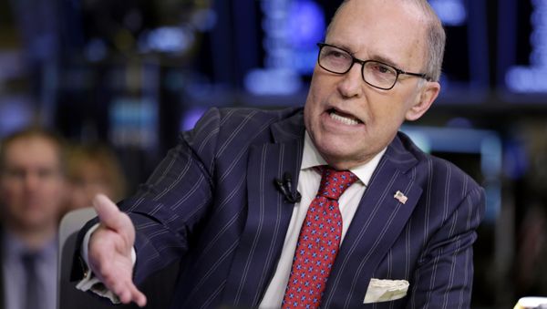 Larry Kudlow, a longtime fixture on the CNBC business news network who previously served in the Reagan administration, is interviewed on the floor of the New York Stock Exchange, Wednesday, March 14, 2018. Larry Kudlow, a longtime fixture on the CNBC business news network who previously served in the Reagan administration, is interviewed on the floor of the New York Stock Exchange, Wednesday, March 14, 2018. - Sputnik International
