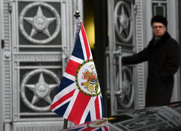 The car of British Ambassador to Russia Laurie Bristow, who was summoned at the Russian Foreign Ministry, near the ministry building The car of British Ambassador to Russia Laurie Bristow, who was summoned at the Russian Foreign Ministry, near the ministry building - Sputnik International