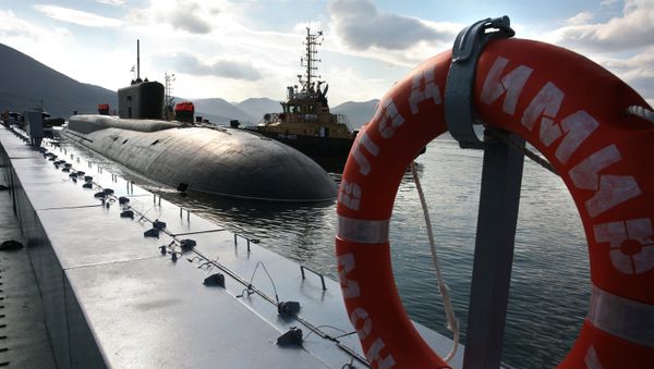 The Russian 955 Borei Vladimir Monomakh nuclear-powered submarine has arrived at its habitual base Vilyuchinsk in Kamchatka - Sputnik International