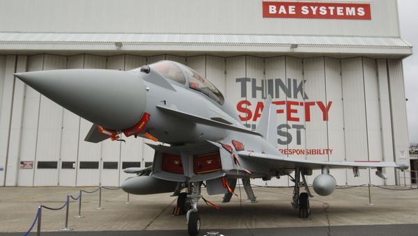 This is a Sept. 7, 2012 file photo of a Eurofighter Typhoon at BAE Systems, Warton Aerodrome, near Warton northwest England This is a Sept. 7, 2012 file photo of a Eurofighter Typhoon at BAE Systems, Warton Aerodrome, near Warton northwest England - Sputnik International