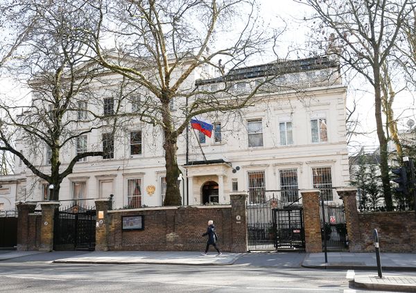 A woman walks past the Russian Embassy in London, Britain, March 19, 2018 A woman walks past the Russian Embassy in London, Britain, March 19, 2018 - Sputnik International