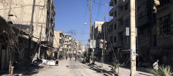 Syrian Army's armored vehicles in the liberated town of Kafr Batna in Eastern Ghouta Syrian Army's armored vehicles in the liberated town of Kafr Batna in Eastern Ghouta - Sputnik International