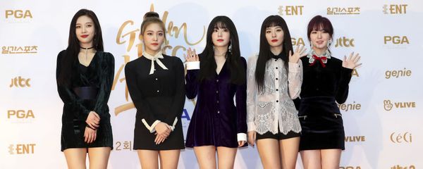 South Korean popular girl band Red Velvet poses for photographers during the 32nd Golden Disc Awards in Goyang, South Korea South Korean popular girl band Red Velvet poses for photographers during the 32nd Golden Disc Awards in Goyang, South Korea - Sputnik International