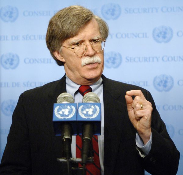 John Bolton (R), United States Ambassador to the United Nations, speaks to the media, 09 August, 2006, outside the Security Council at UN headquarters in New York. (File) John Bolton (R), United States Ambassador to the United Nations, speaks to the media, 09 August, 2006, outside the Security Council at UN headquarters in New York. (File) - Sputnik International