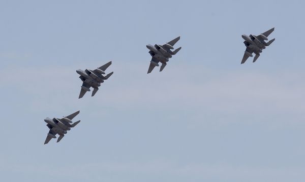 A group of F-15 Eagles. (File) - Sputnik International