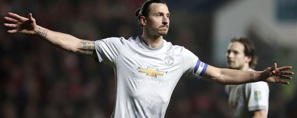 Manchester United's Zlatan Ibrahimovic celebrates scoring his side's first goal of the game during the English League Cup Quarter Final soccer match between Bristol City and Manchester United at Ashton Gate, Bristol, England. (File) Manchester United's Zlatan Ibrahimovic celebrates scoring his side's first goal of the game during the English League Cup Quarter Final soccer match between Bristol City and Manchester United at Ashton Gate, Bristol, England. (File) - Sputnik International
