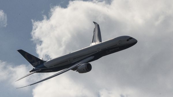 Boeing 787-9 Dreamliner at Farnborough 2014 - Sputnik International