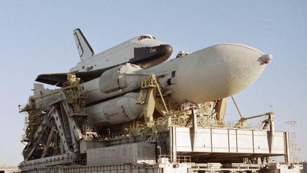 The Energiya space rocket system comprising a launch vehicle and the Buran reusable shuttle. File photo - Sputnik International