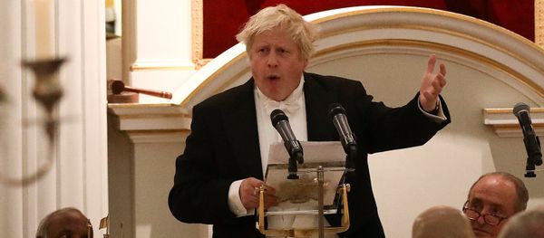 Britain's Foreign Secretary Boris Johnson speaks during a banquet with diplomats at Mansion House in London, Britain - Sputnik International
