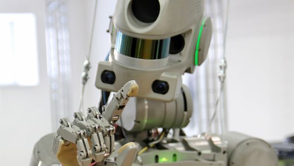 Testing the FEDOR robot for the Spasatel rescue project, at a lab of Android Technics in Russia's Magnitogorsk. (File) Testing the FEDOR robot for the Spasatel rescue project, at a lab of Android Technics in Russia's Magnitogorsk. (File) - Sputnik International