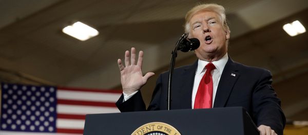 U.S. President Donald Trump delivers remarks on the Infrastructure Initiative at the Local 18 Richfield Training Site in Richfield, Ohio, U.S., March 29, 2018 U.S. President Donald Trump delivers remarks on the Infrastructure Initiative at the Local 18 Richfield Training Site in Richfield, Ohio, U.S., March 29, 2018 - Sputnik International