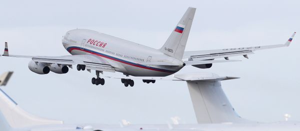An aircraft sent to collect diplomats and their families from Russia's embassy in London, who were expelled by Britain after the poisoning of former Russian intelligence officer Sergei Skripal and his daughter Yulia in Salisbury, takes off from Stansted aiport, Britain, March 20, 2018. An aircraft sent to collect diplomats and their families from Russia's embassy in London, who were expelled by Britain after the poisoning of former Russian intelligence officer Sergei Skripal and his daughter Yulia in Salisbury, takes off from Stansted aiport, Britain, March 20, 2018. - Sputnik International