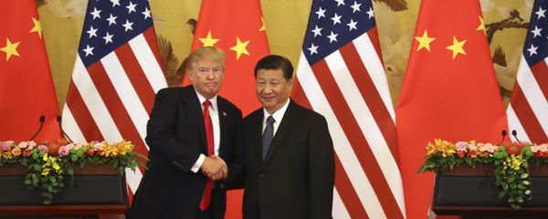 U.S. President Donald Trump and Chinese President Xi Jinping shakes hands during a joint press conference at the Great Hall of the People, Thursday, Nov. 9, 2017, in Beijing. (File) U.S. President Donald Trump and Chinese President Xi Jinping shakes hands during a joint press conference at the Great Hall of the People, Thursday, Nov. 9, 2017, in Beijing. (File) - Sputnik International