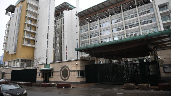 The British Embassy on Moscow's Smolenskaya Embankment The British Embassy on Moscow's Smolenskaya Embankment - Sputnik International
