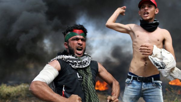 Palestinians' Mass Protests on Gaza Border in Pictures - Sputnik International