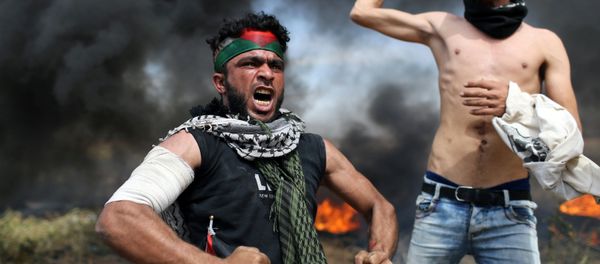 Palestinians' Mass Protests on Gaza Border in Pictures - Sputnik International