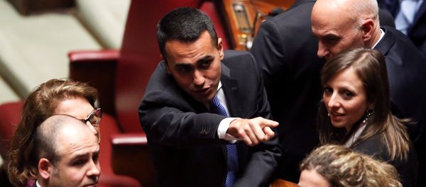 Five Stars Movement (M5S) leader Luigi Di Maio gestures at the Chamber of Deputies during the first session since the March 4 national election in Rome, Italy March 23, 2018 - Sputnik International