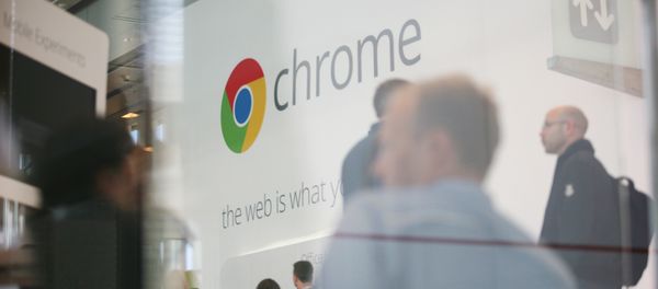 Google Chrome's logo is seen at Google's annual developer conference, Google I/O, at Moscone Center in San Francisco on June 28, 2012 in California - Sputnik International